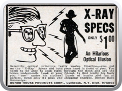 X-ray eye glasses guaranteed to cost a dollar